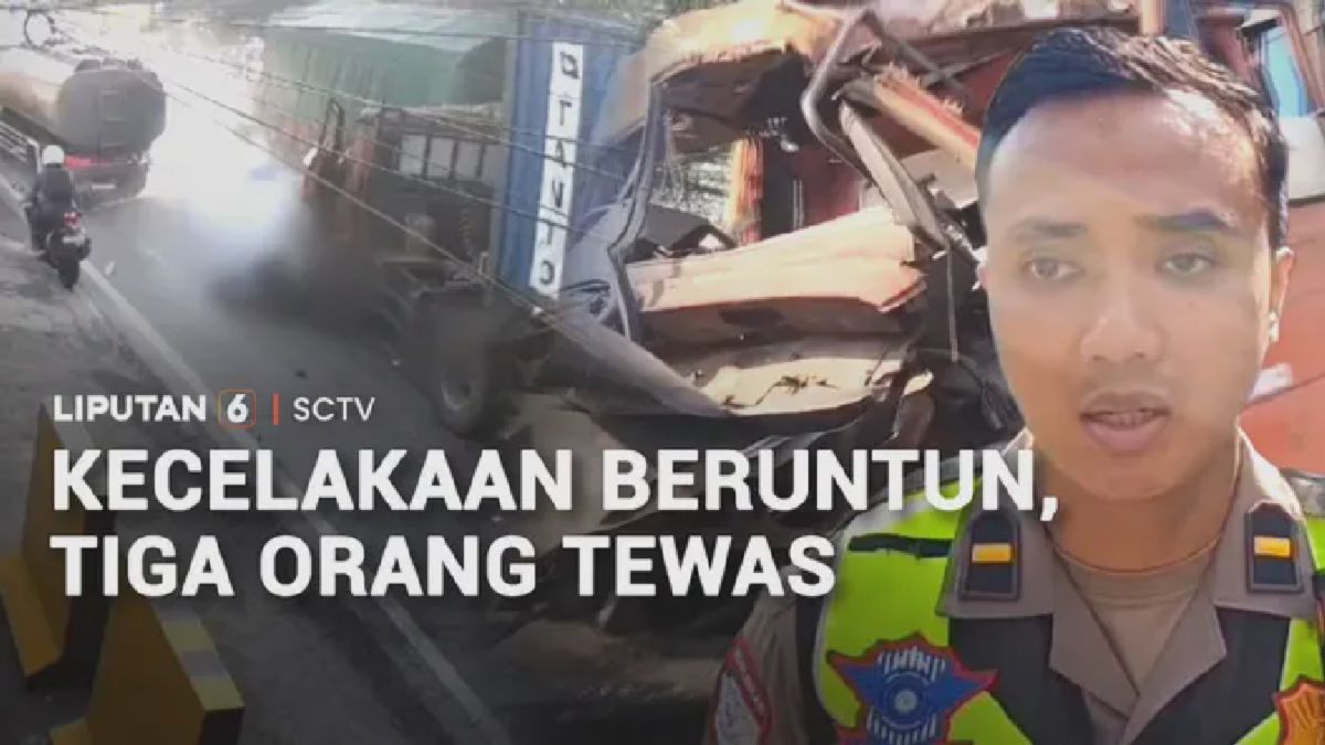 Truk Kontainer Tabrak Pemotor di Pasuruan, Tiga Orang Tewas