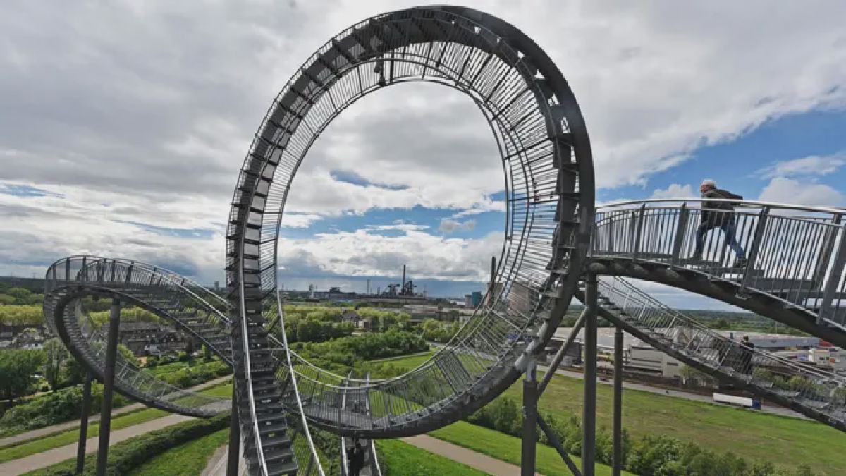 Jerman Hadirkan Roller Coaster Pejalan Kaki Bernama Tiger and Turtle
