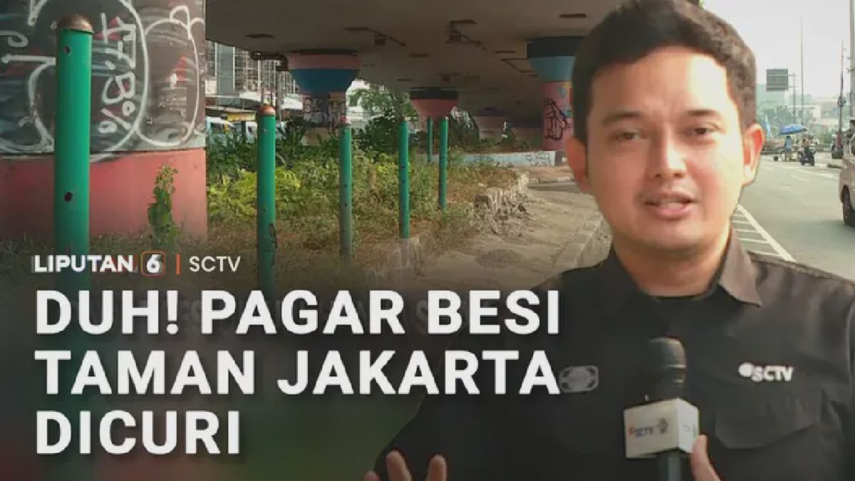 Pagar Besi Taman Kolong Flyover Kampung Melayu Dicuri