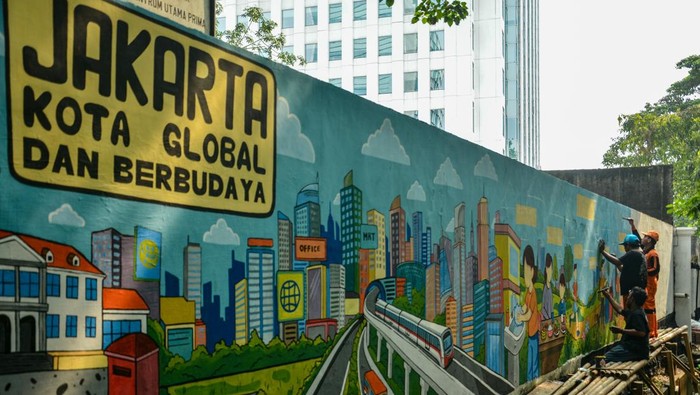 Wajah Baru Kebagusan: Mural “Jakarta Kota Global” Hadir Sambut Setengah Abad Ibu Kota