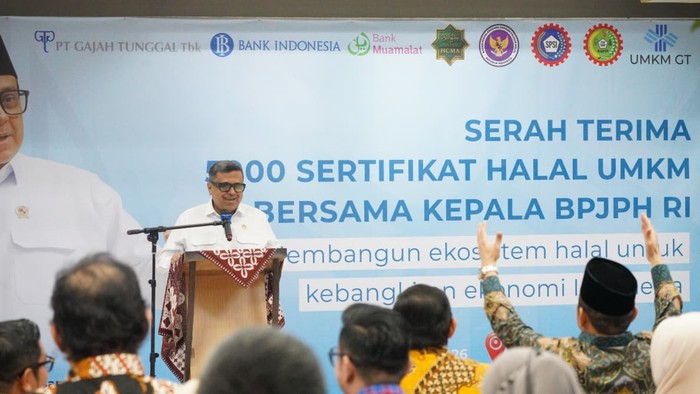 5.000 UMK Terima Sertifikat Halal, Kepala BPJPH Sebut Jadi Instrumen Penggerak Ekonomi