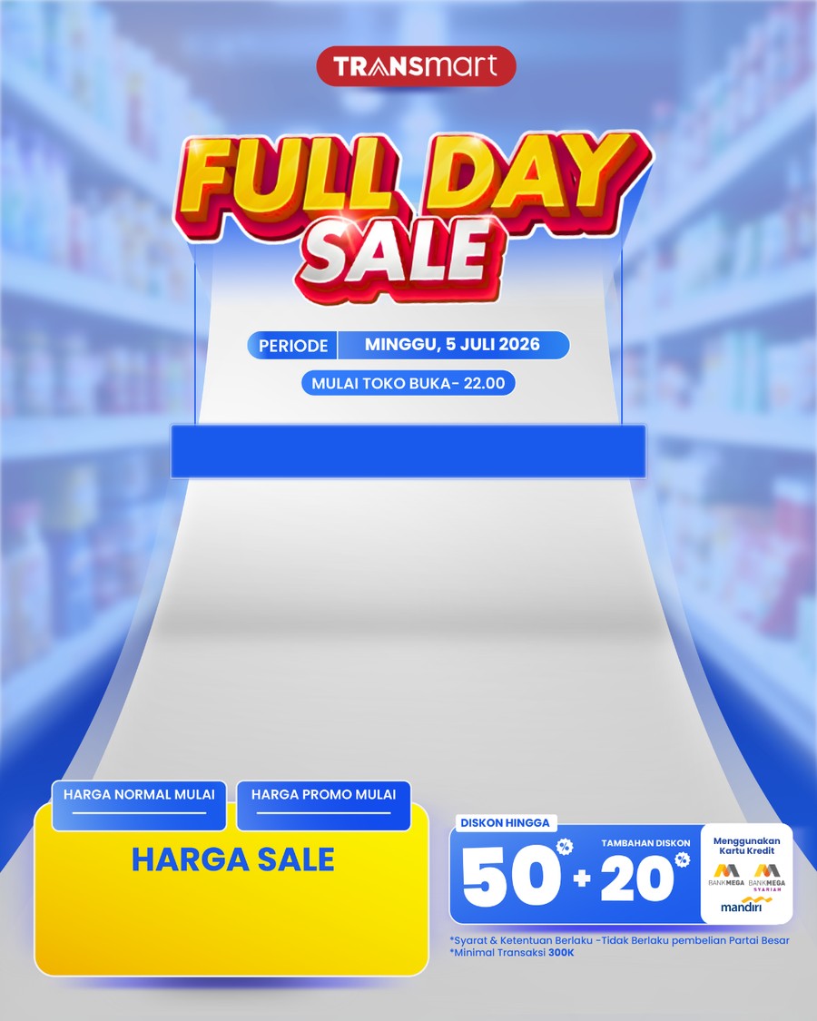 Besok, Transmart Gelar Full Day Sale Spektakuler: Diskon Menggunung 50% + 20%!