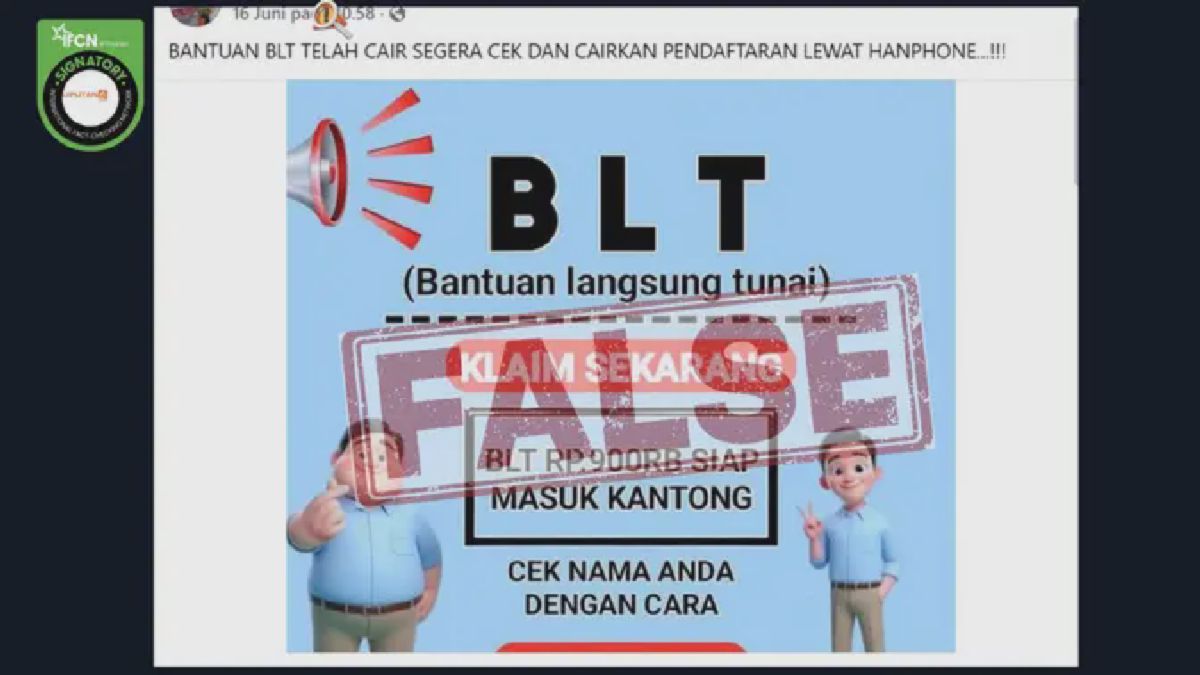 Viral Link Pendaftaran BLT Lewat HP, Itu Penipuan