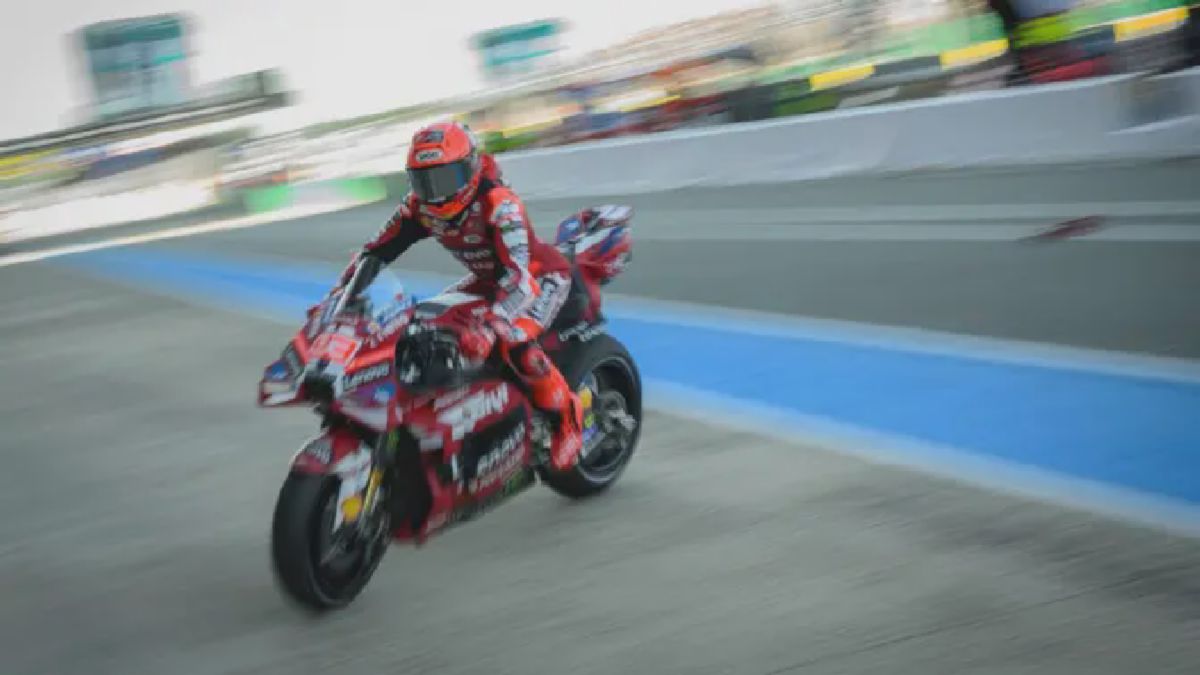 Marc Marquez Masuk Pit saat Latihan Bebas MotoGP Prancis