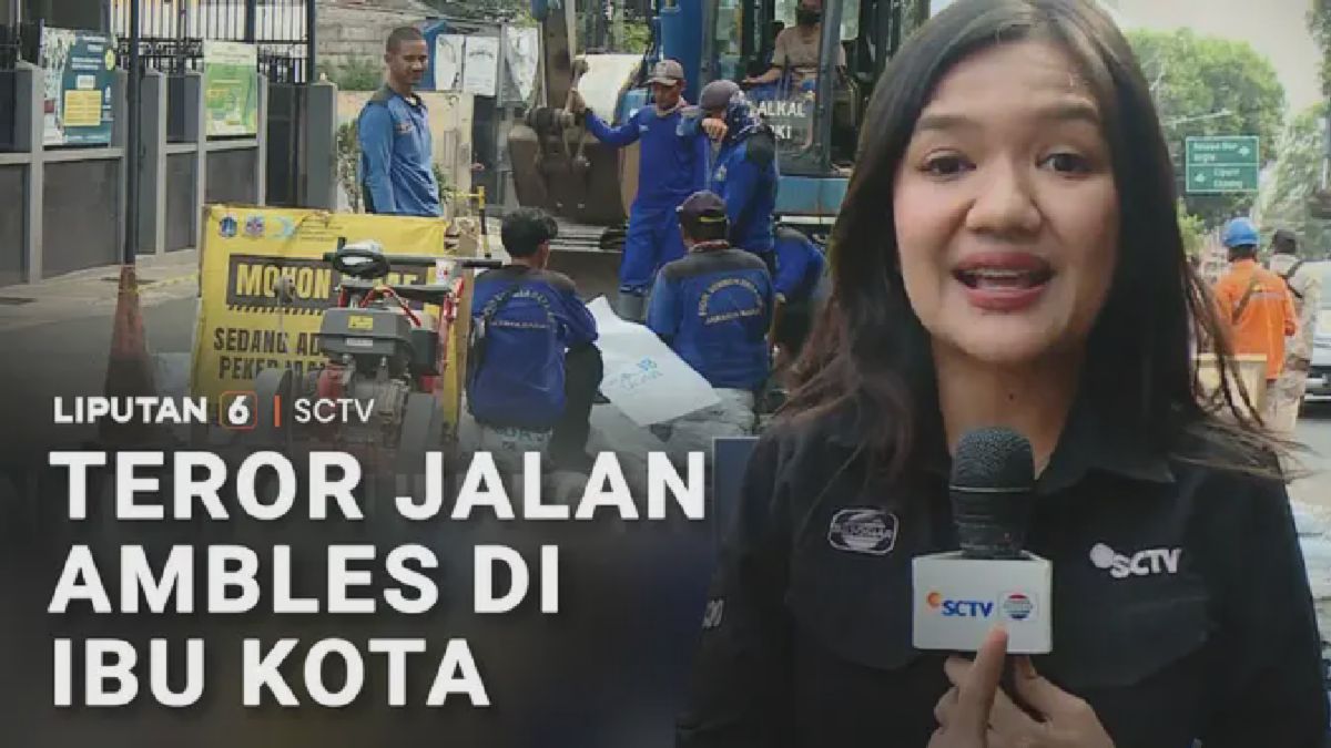 Jalan Ambles Sedalam Satu Meter di Kebon Jeruk Akibat Gorong-Gorong Lapuk