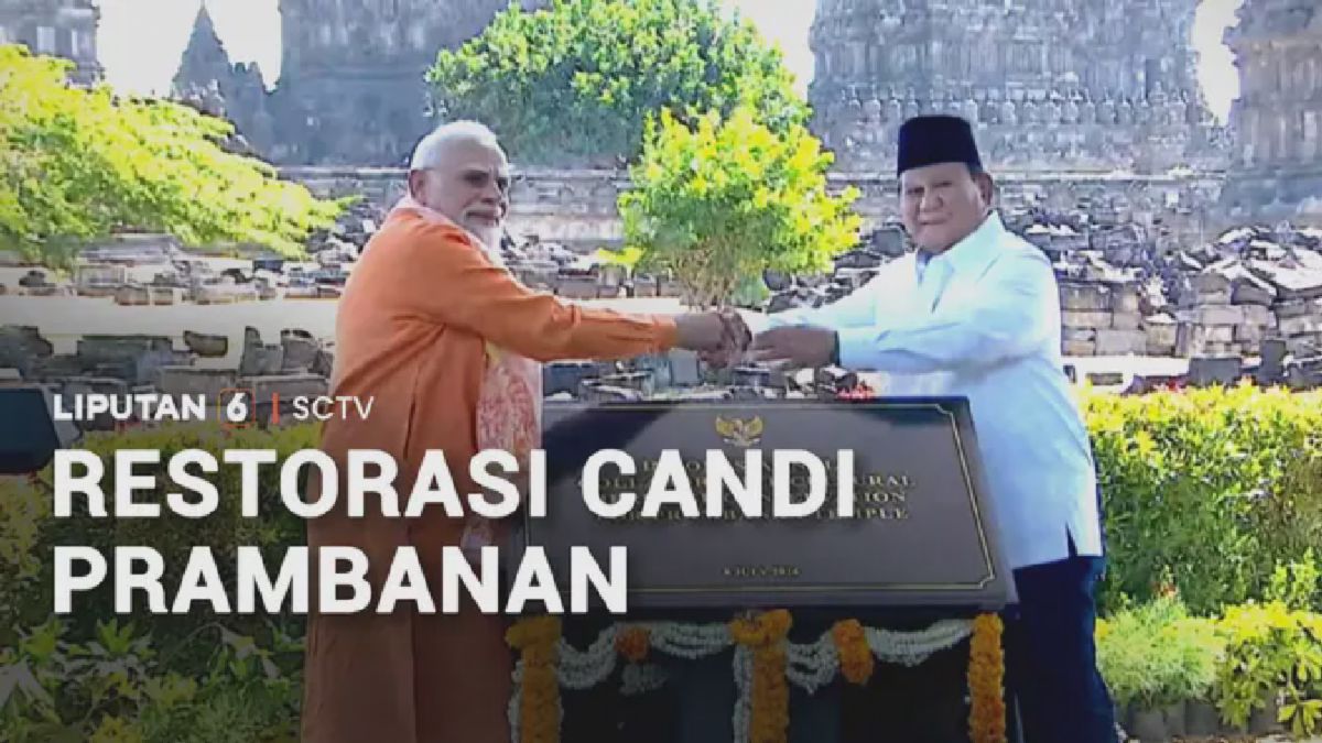 YOGYAKARTA — Prabowo dan Modi Resmikan Restorasi Candi Prambanan