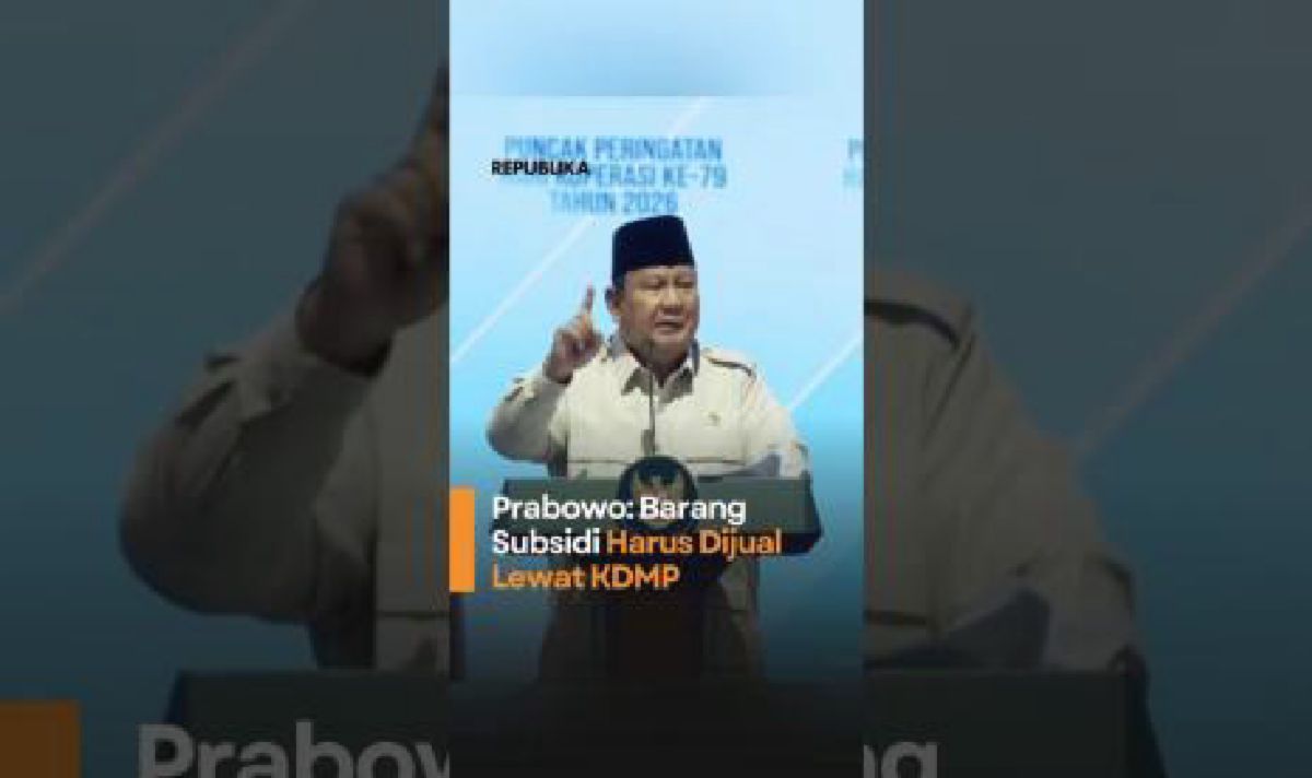 Prabowo Wajibkan Barang Subsidi Dijual Lewat Koperasi Merah Putih