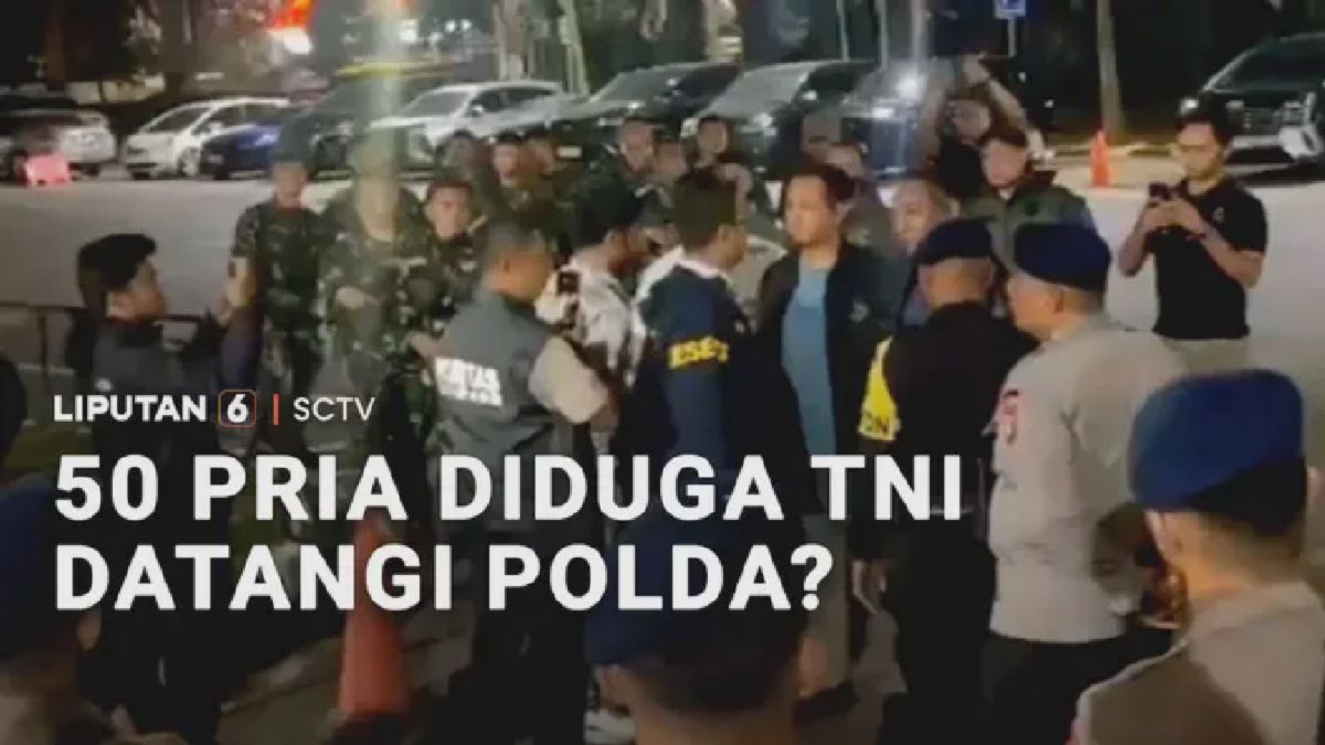 Jakarta — Puluhan Pria Diduga TNI Datangi Direktorat Kriminal Khusus