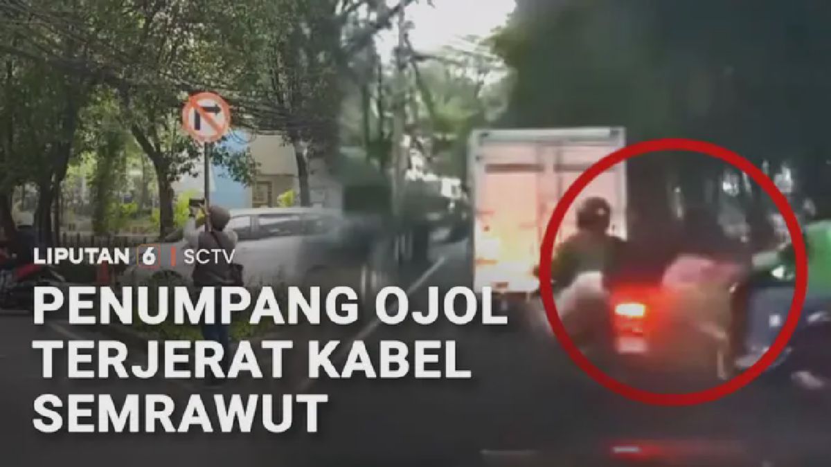 Penumpang Ojol Terluka Akibat Kabel Menjuntai di Widya Chandra