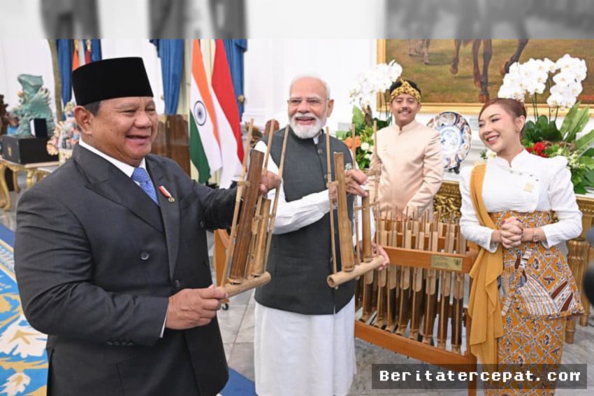 Simbol Persahabatan Dua Samudra: Ketika Angklung Menjadi Bahasa Diplomasi Prabowo untuk Modi