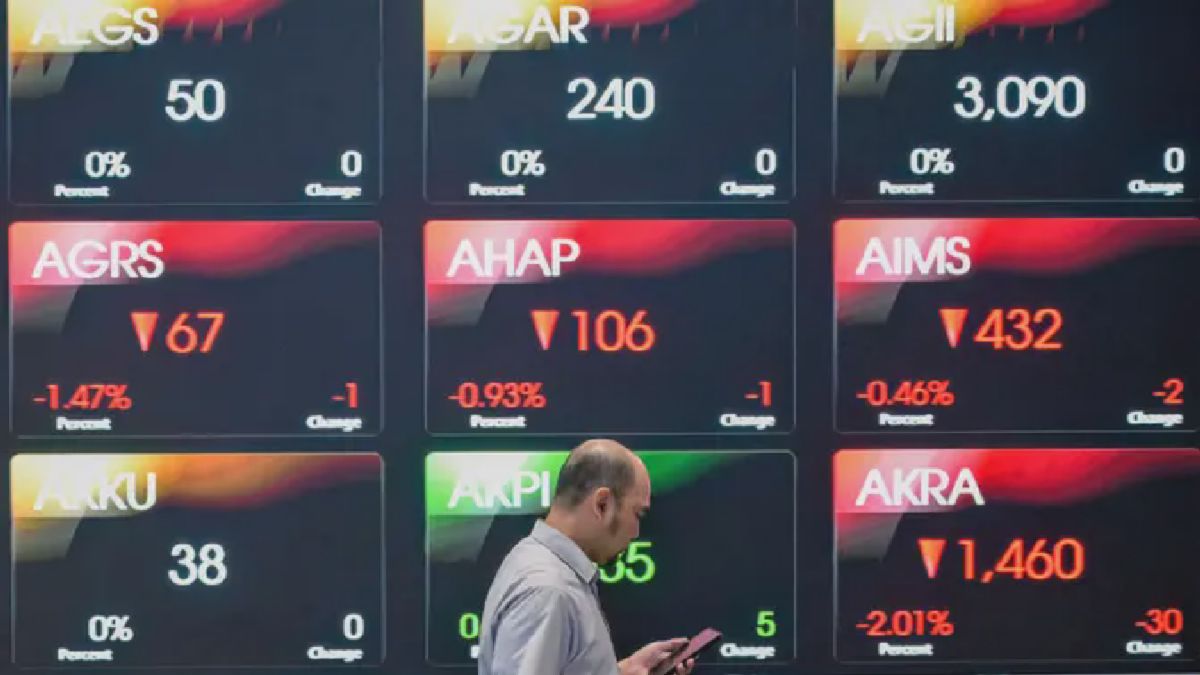IHSG Melemah ke 6.734 pada Sesi Pertama Perdagangan